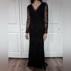 Adriana Papell Black Evening Gown